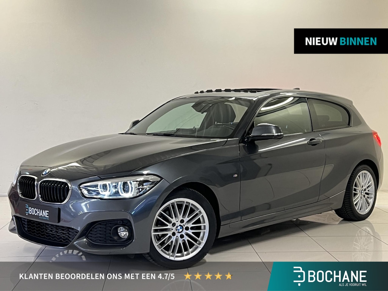 BMW 1-serie - 118i Edition M Sport Shadow High Executive | Open dak | Navigatie | Achteruitrijcamera | - AutoWereld.nl