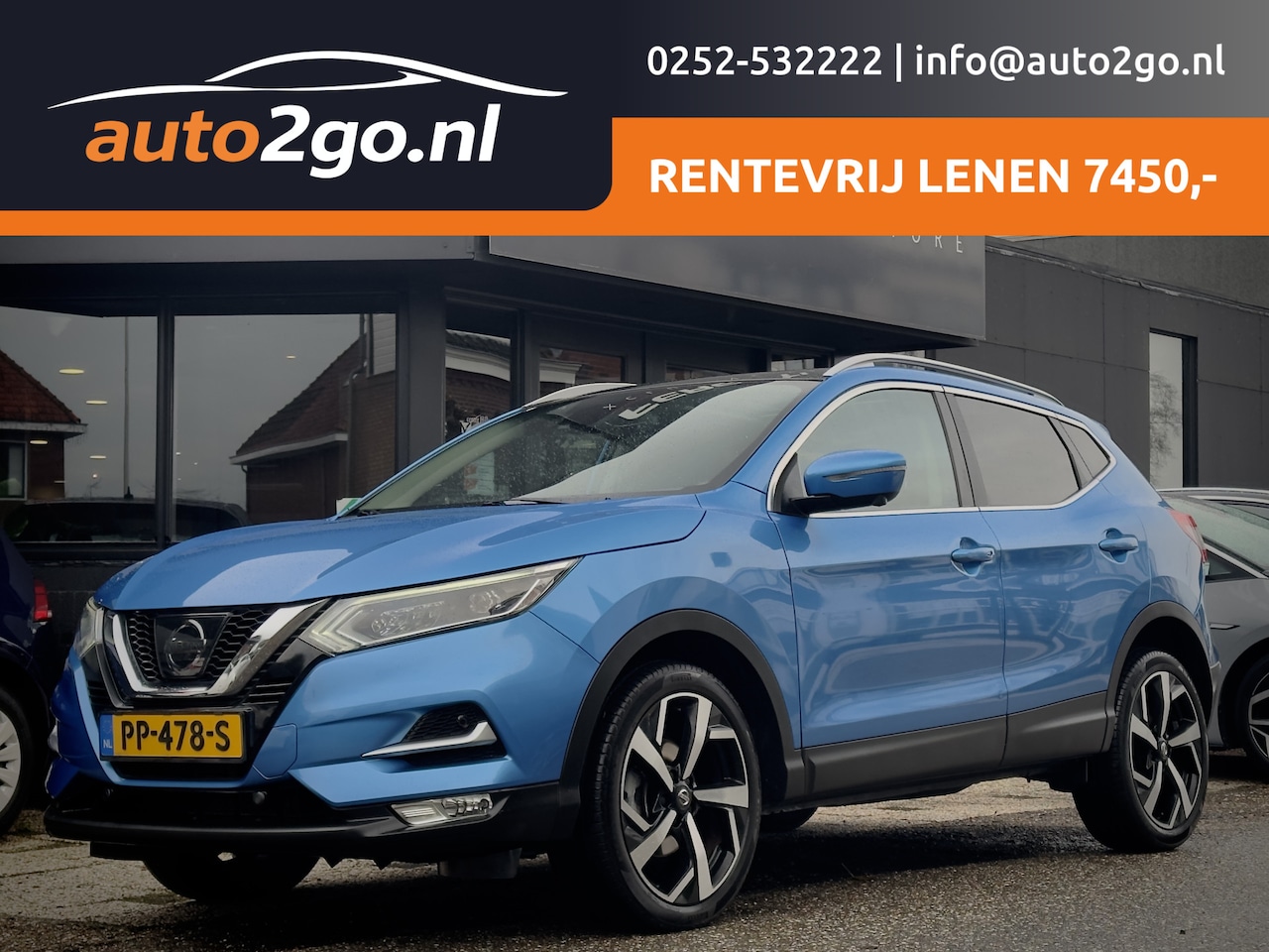 Nissan Qashqai - 1.2 TEKNA AUTOM PANODAK NAVI CAMERA360 LED LMV PDC - AutoWereld.nl