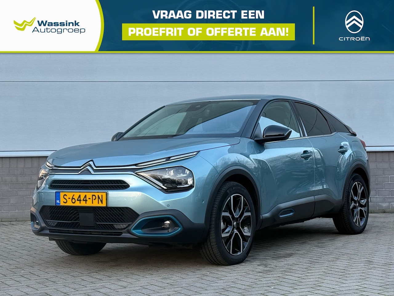 Citroën Ë-C4 - EV 50kWh 136pk Shine | Adaptive Cruise | Navi | Stoel&Stuurverwarming | Parkeercamera | Pa - AutoWereld.nl