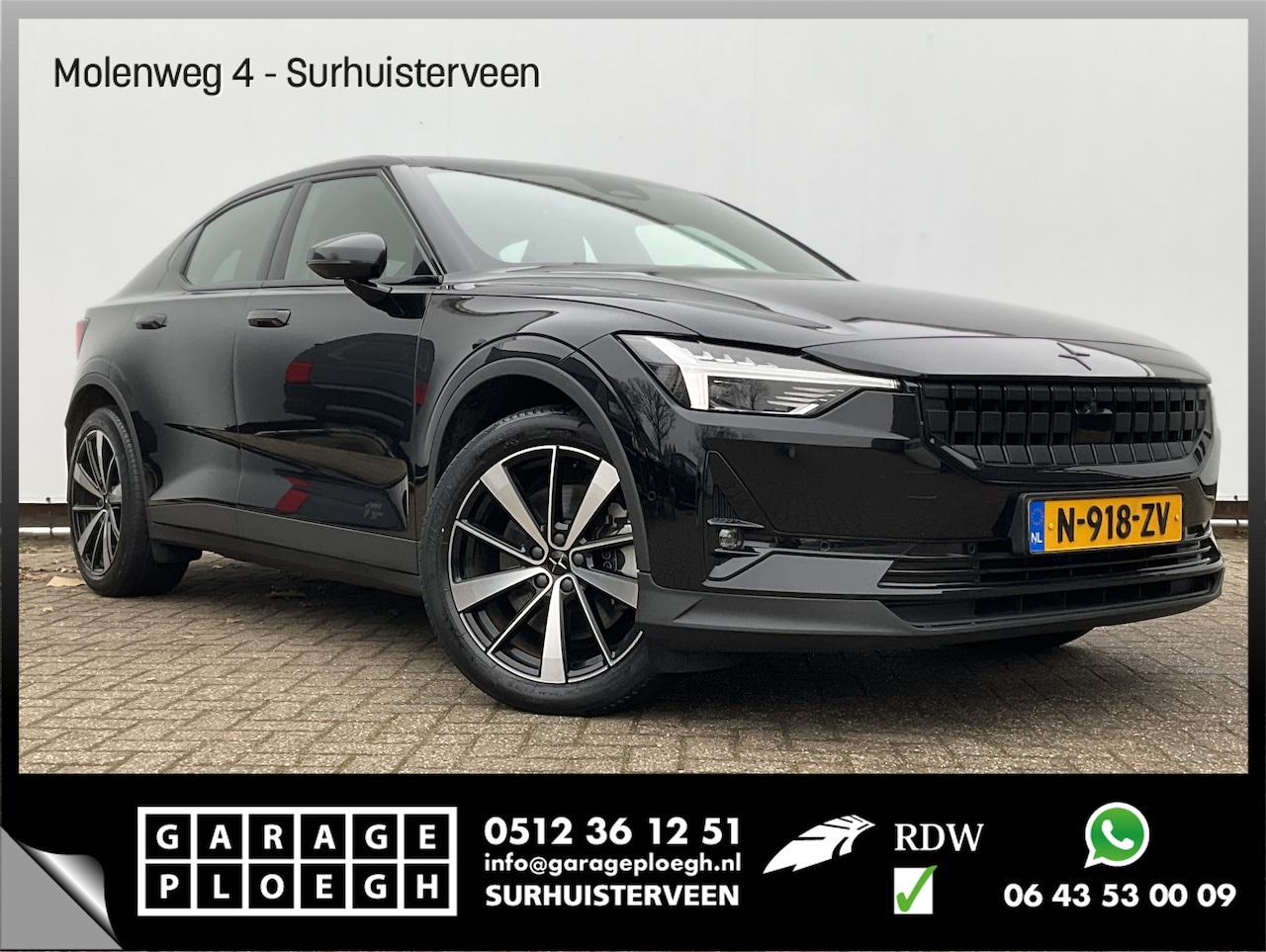 Polestar 2 - SOH 93.6% Range Single Motor 63kWh Pano Memory Blis Carplay 360° Camera - AutoWereld.nl
