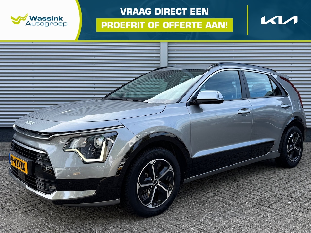 Kia Niro - 1.6 GDi Hybrid 141pk DCT6 DynamicLine | Navigatie | Climate Control | Parkeersensoren voor - AutoWereld.nl