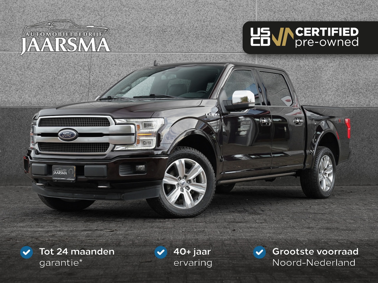 Ford F150 - USA Platinum 3.5 V6 Ecoboost SuperCrew |Cuise Control |Stoelverwarming & Verkoeling |B&O A - AutoWereld.nl