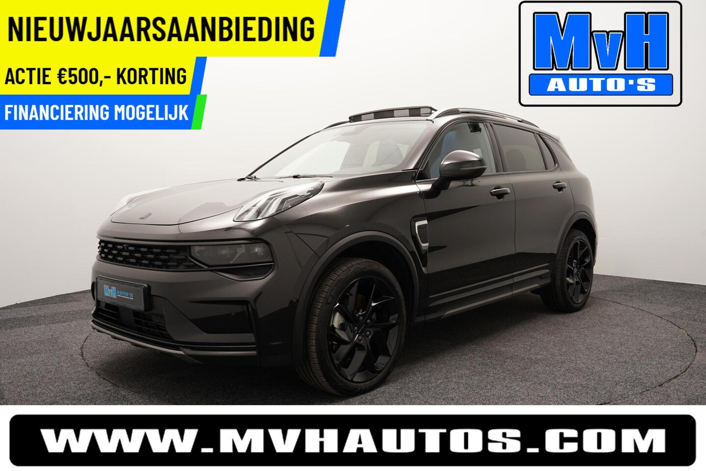 Lynk & Co 01 - 1.5 Hybride|FULL BLACK XL|ZWARTE.HEMEL|NAP|PANO - AutoWereld.nl