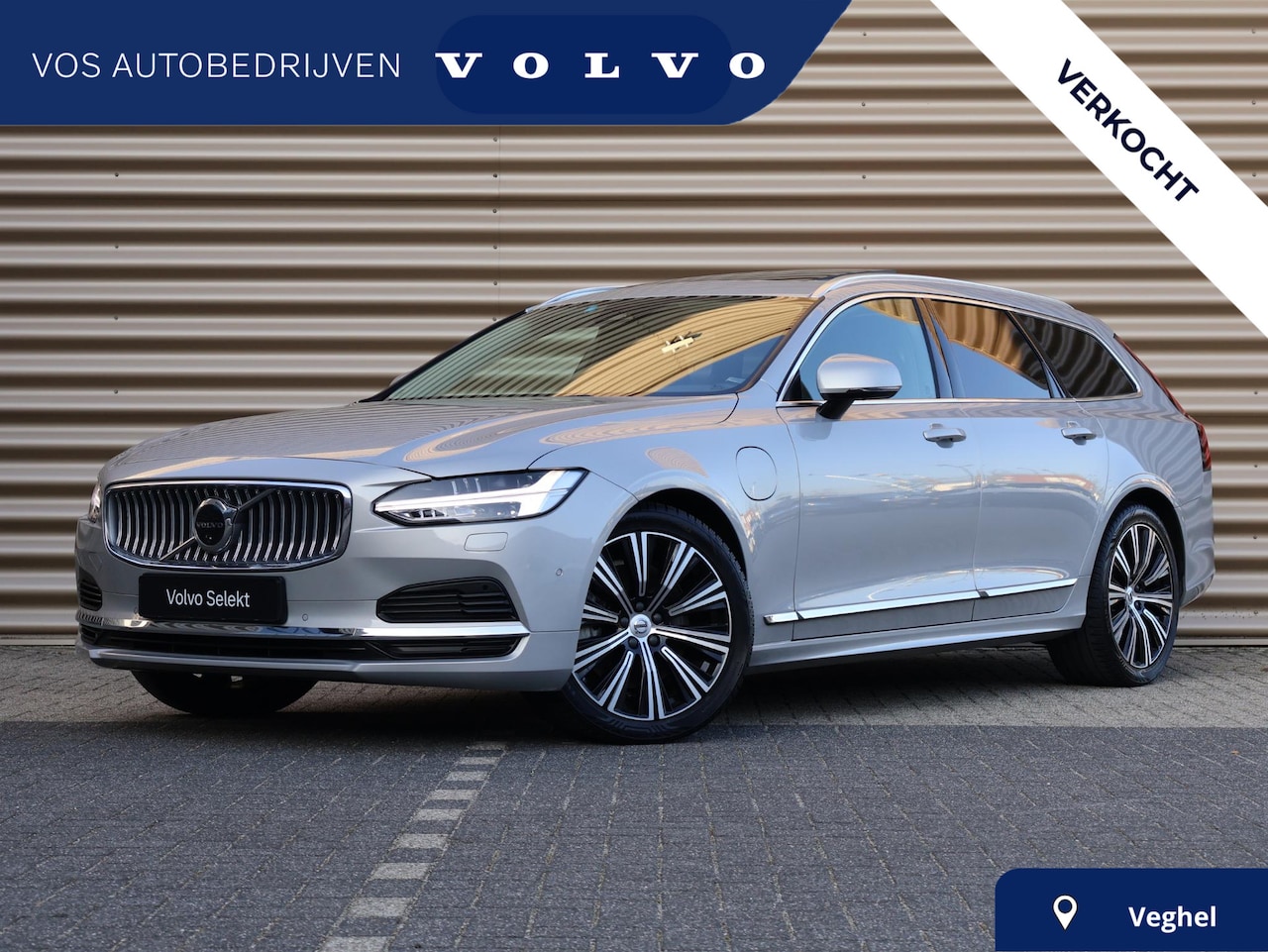Volvo V90 - T8 Plug-in hybrid AWD Ultra Bright | LONG RANGE | Luchtvering | Geventileerd leder - AutoWereld.nl