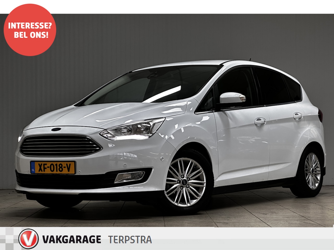 Ford C-Max - 1.0 Titanium/ Camera/ Keyless/ Voorruitverw./ Stoel + Stuurverw./ Extra getint glas/ 16'' - AutoWereld.nl