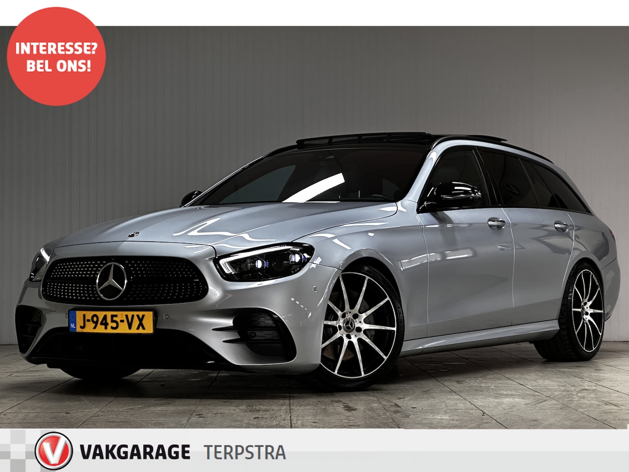 Mercedes-Benz E-klasse Estate - 200 Business Solution AMG/ Trekhaak/ Wide-Screen/ Keyless/ Panorama-Dak/ Adaptive Cruise/ - AutoWereld.nl