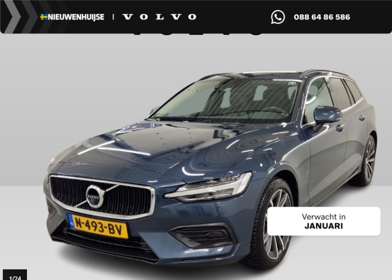 Volvo V60 - 2.0 B4 Momentum Business | Harman/Kardon | Trekhaak | Stoel/stuurverwarming | Memory | Sch - AutoWereld.nl