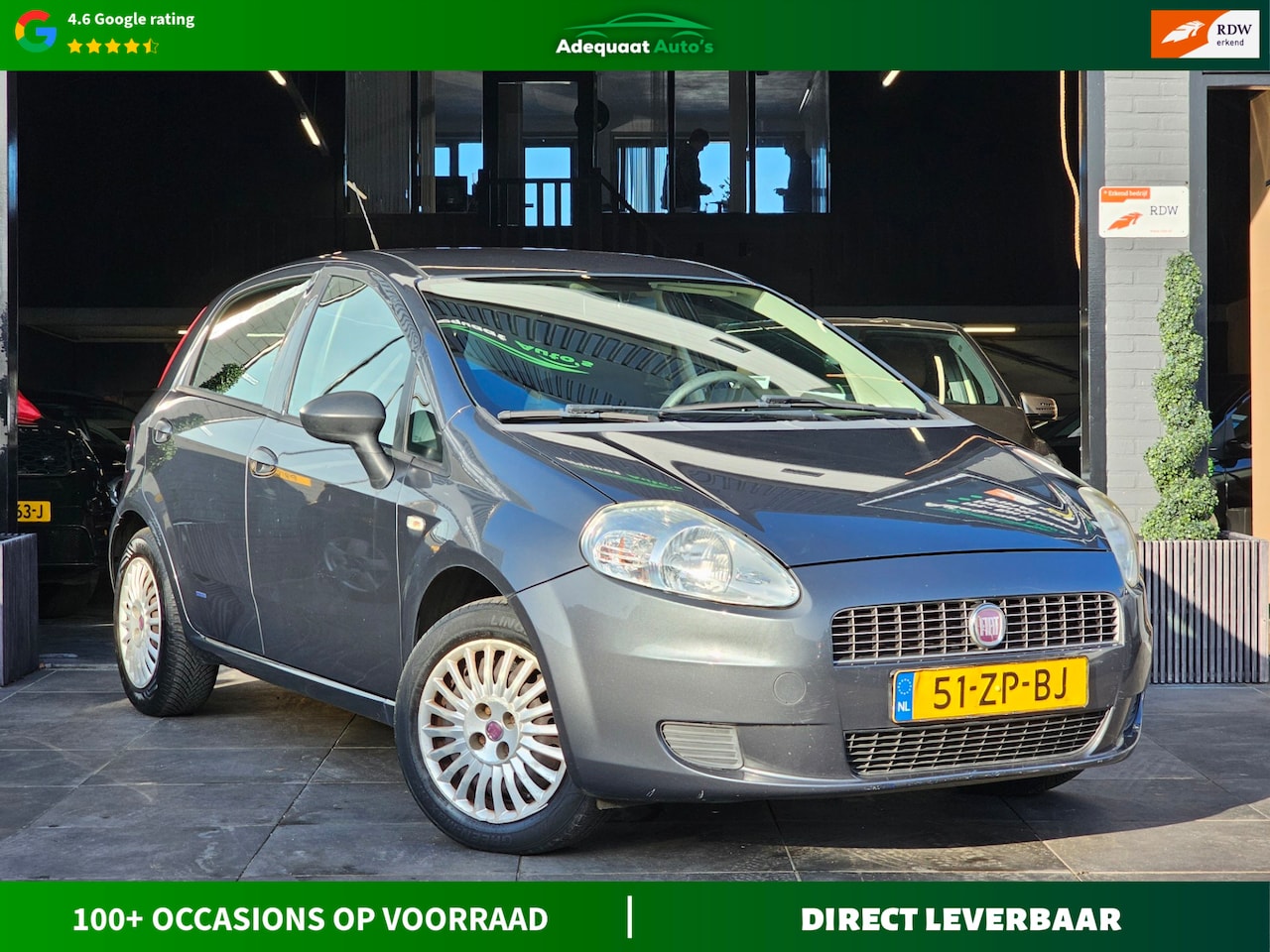 Fiat Grande Punto - 1.2 Active|2e eig|NAP|Airco|Nieuwe DB.Riem - AutoWereld.nl