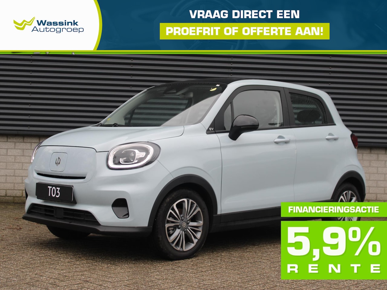 Leapmotor T03 - EV I DEMO DEAL I 37,3 kWh 95pk Design I Adaptive Cruise Control I Panoramadak I Achteruitr - AutoWereld.nl