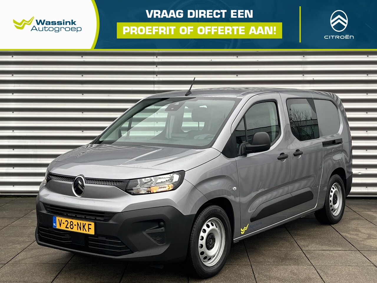 Citroën ë-Berlingo - 136 Flex Crewcab L2 50 kWh Dubbel Cabine | Cruise Control | Navigatie | Parkeersensoren - AutoWereld.nl