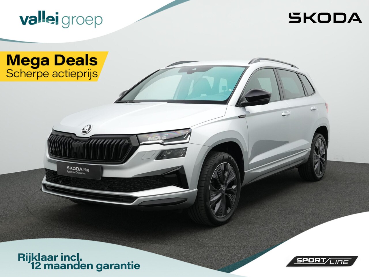 Skoda Karoq - 1.5 TSI ACT 150 pk DSG Sportline Business | Matrix LED | Stuur-/stoelverwarming | Achterui - AutoWereld.nl