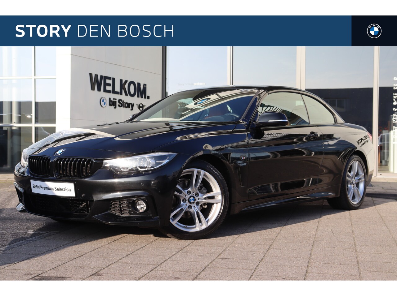 BMW 4-serie Cabrio - 420i High Executive M Sport Automaat / Sportstoelen / Achteruitrijcamera / M Sportonderste - AutoWereld.nl