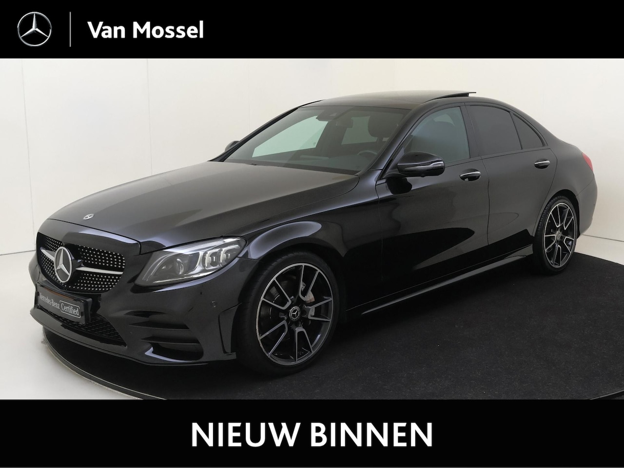 Mercedes-Benz C-klasse - 180 Premium Plus Pack /Panoramadak /Burmester /360 Camera /19 Inch /Nightpakket - AutoWereld.nl