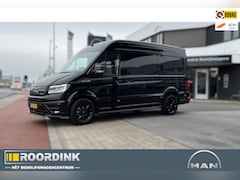 MAN TGE - 3.140 L3H3 Black Lion, lederen bekleding, Zijflanken bumper en spiegels in kleur, sidestep