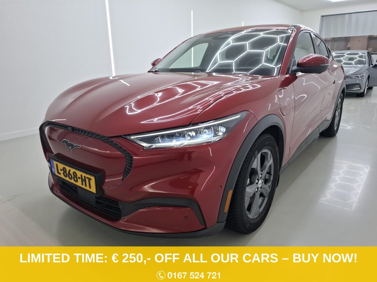 Ford Mustang Mach-E - 75kWh RWD 258pk 90.5% SoH [ TECH PACK+CAMERA+STOEL/STUURWIELVERWARMING ] - AutoWereld.nl