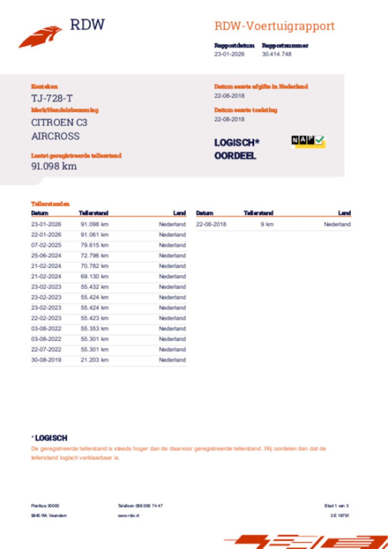 Citroën C3 Aircross - 1.2 PureTech Feel 1.2 PureTech Feel, dealeronderhouden, Car play, Lichtmetalen velgen,