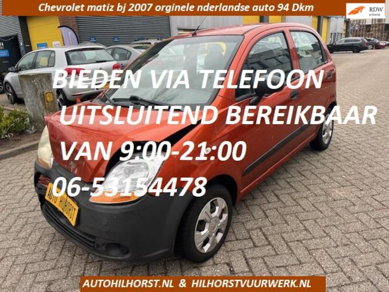 Chevrolet Matiz - 0.8 Pure 0.8 Pure , SLOOP ONDERDELEN EXPORT, ENZ - AutoWereld.nl