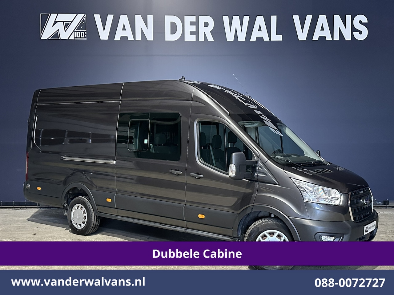 Ford Transit - 2.0 TDCI 185pk L4H3 Dubbele Cabine Euro6 Airco | 6-Zits | Camera | Cruisecontrol Parkeerse - AutoWereld.nl