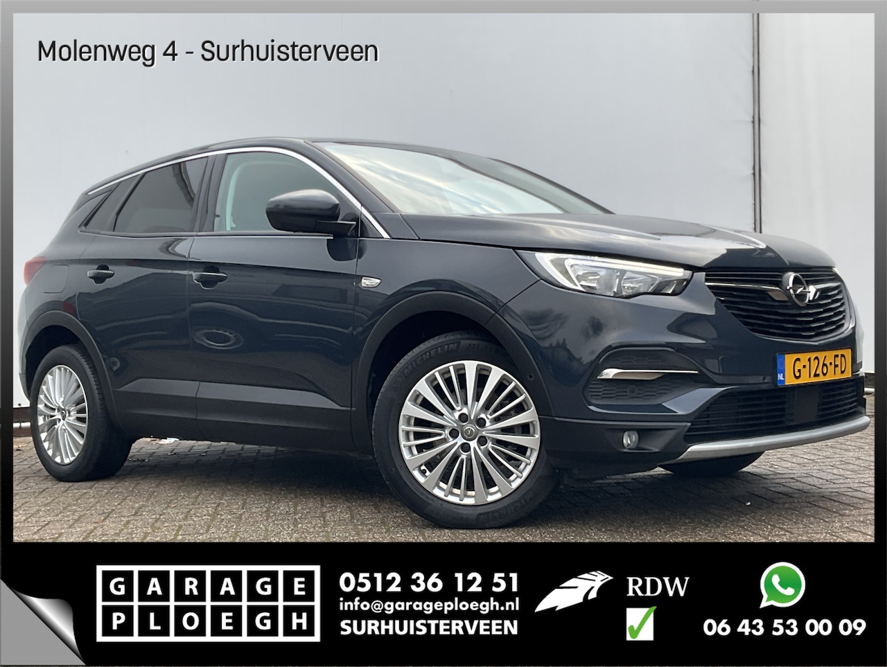 Opel Grandland X - 1.2 Turbo Innovation Aut8 Navi Camera DAB Hoge zit - AutoWereld.nl