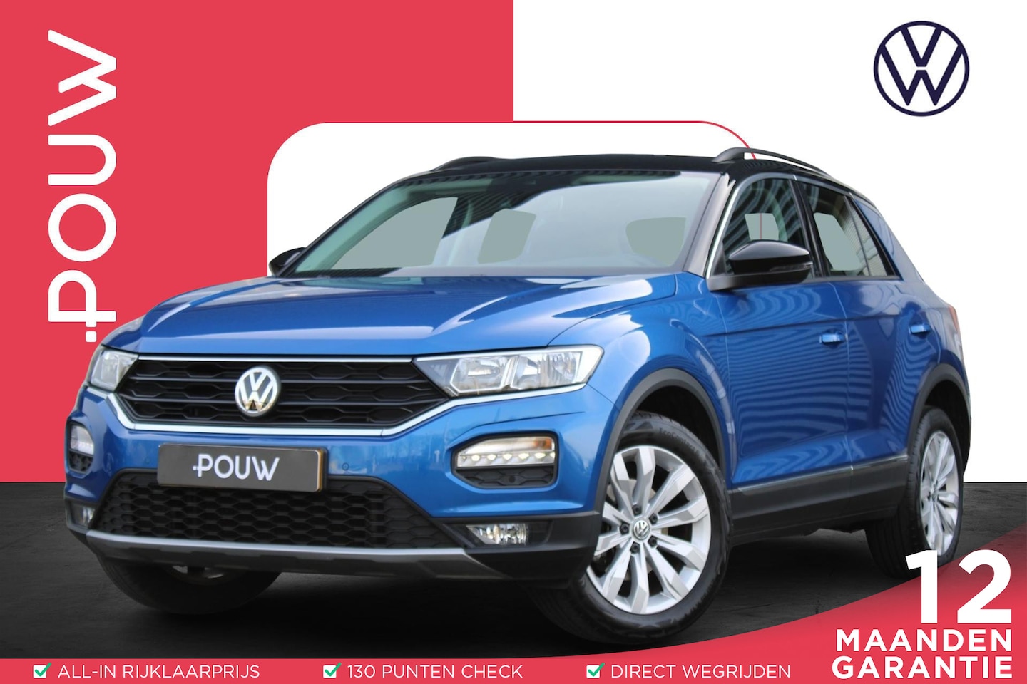 Volkswagen T-Roc - 1.5 TSI 150pk DSG Style | Camera | Zwart Dak | Apple Carplay & Android Auto | Navigatie - AutoWereld.nl