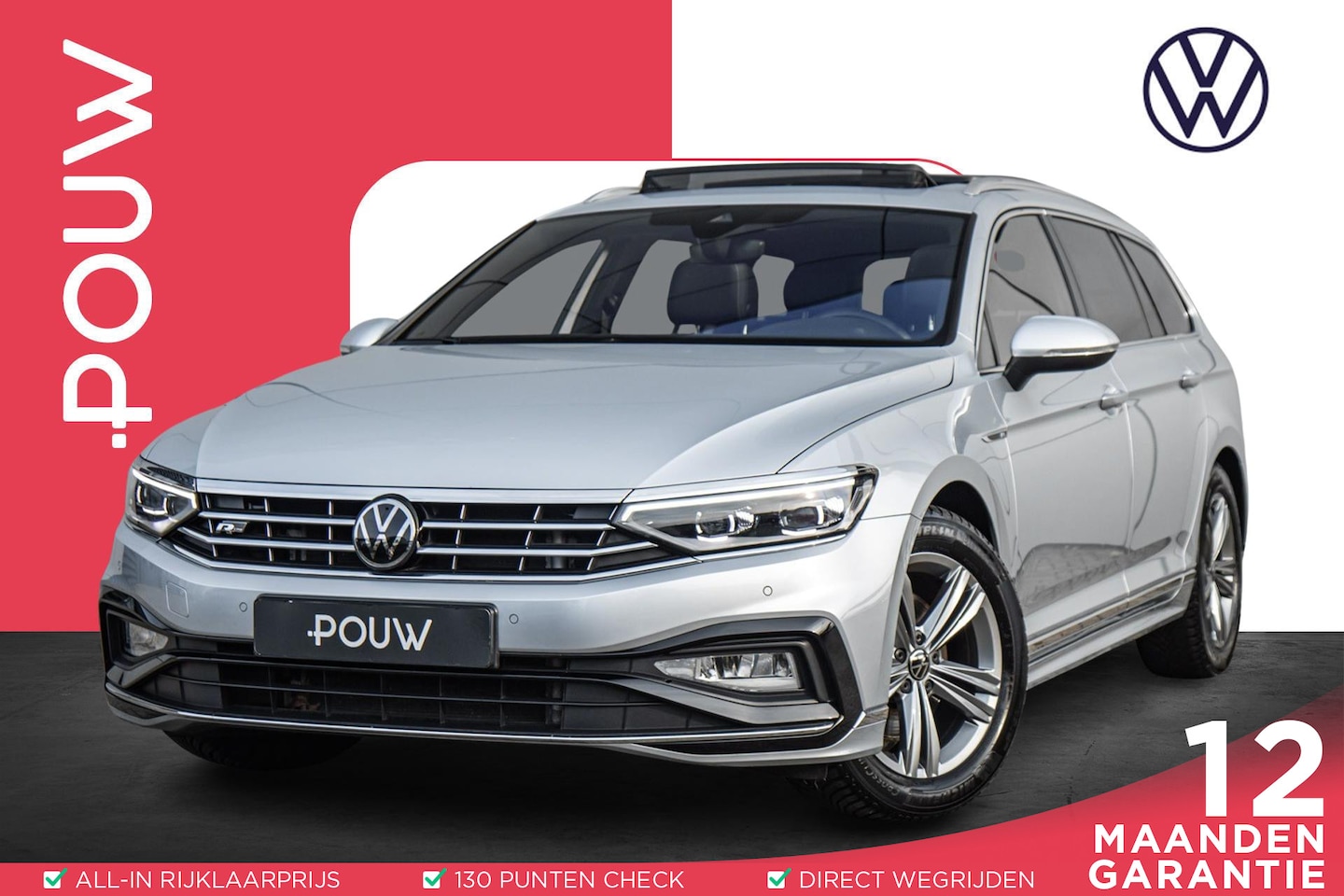 Volkswagen Passat Variant - 1.5 TSI 150pk DSG R-Line Business + | Panoramadak | Matrix LED Koplampen | Voorstoelen Ver - AutoWereld.nl