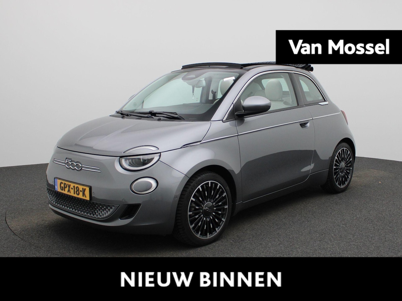 Fiat 500 C - La Prima 42 kWh | ACHTERUITRIJCAMERA | STOELVERWARMING | APPLE CARPLAY | LEDEREN BEKLEDING - AutoWereld.nl