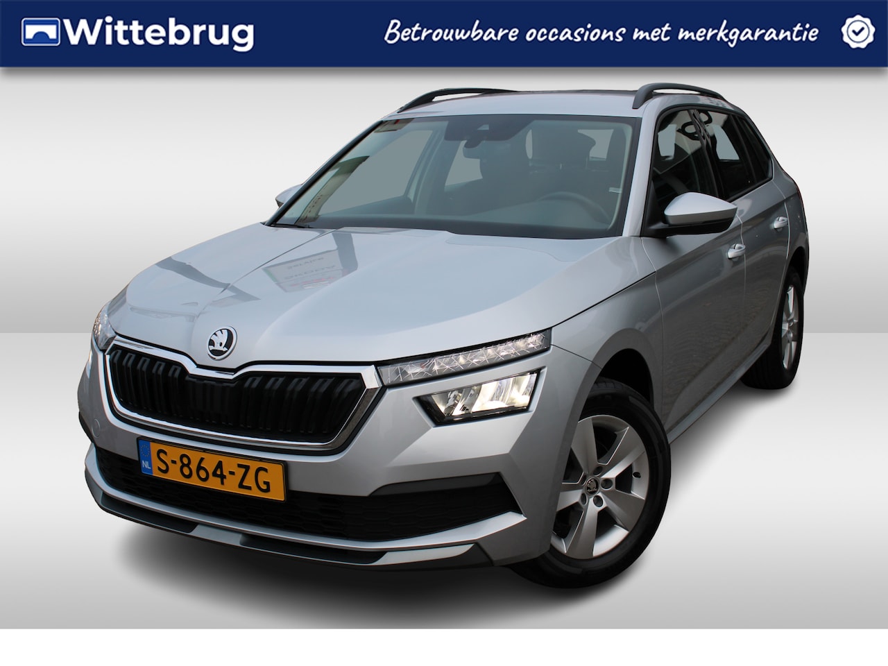 Skoda Kamiq - 1.0 TSI 110pk Ambition / Navigatie by APP Connect / LED / LM 16 inch / Airco Garantie tot - AutoWereld.nl