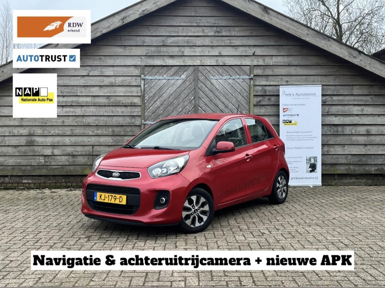Kia Picanto - 1.0 CVVT EconomyPlusLine | Airco | Navi | Camera | Elektr. Ramen | Nieuwe APK | Leuke auto - AutoWereld.nl