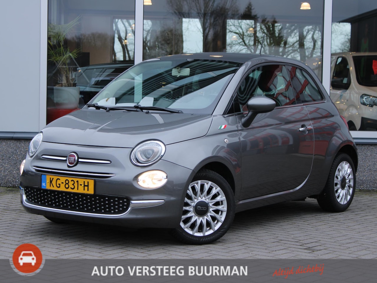 Fiat 500 - 0.9 TwinAir Turbo Lounge Panoramadak, Lichtmetalen Velgen, Bluetooth, Radio, Airco - AutoWereld.nl