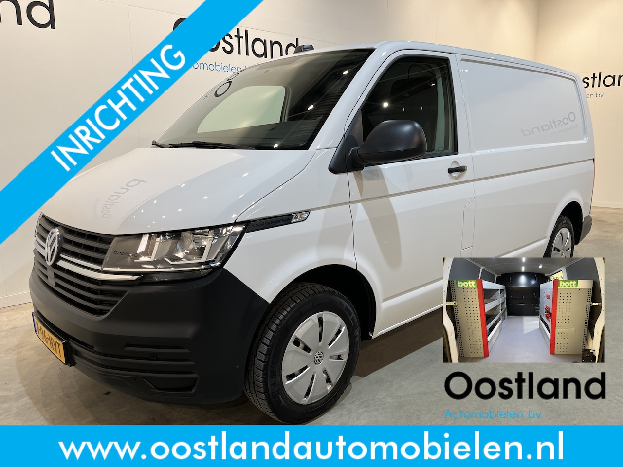 Volkswagen Transporter - 2.0 TDI L1H1 150 PK Automaat / Servicebus / Bott Inrichting / Euro 6 / Airco / CarPlay / 2 - AutoWereld.nl
