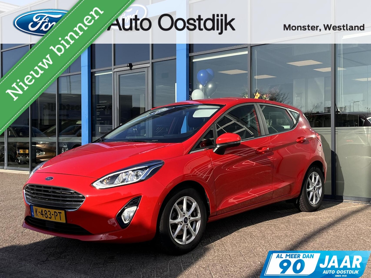 Ford Fiesta - 1.0 EcoBoost Titanium 125PK Automaat Adaptieve Cruise Camera Blind-Spot Climate Privacy Gl - AutoWereld.nl