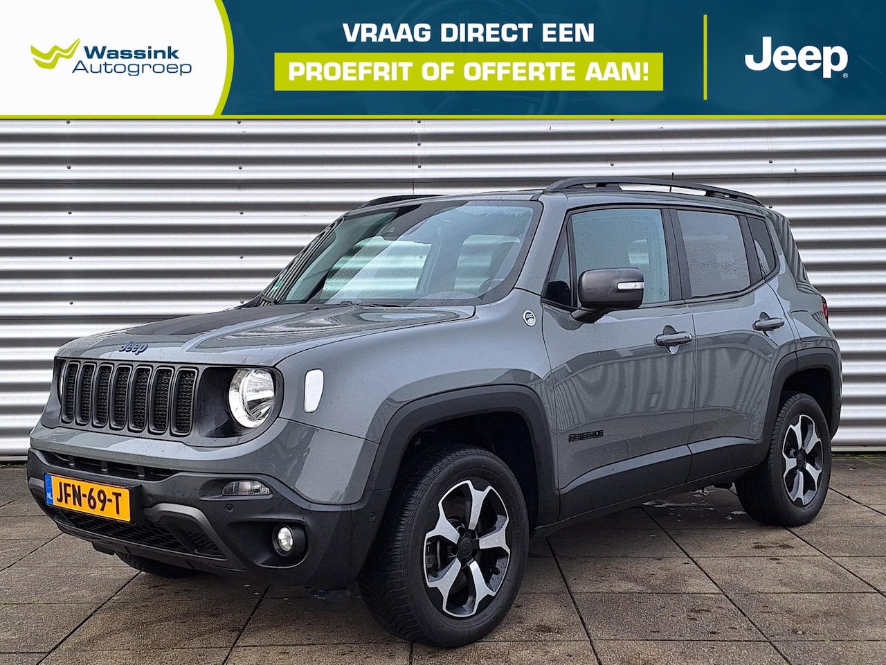 Jeep Renegade - 4xe 240 Plug-in Hybrid Electric Trailhawk Navigatie | Camera | Leder - AutoWereld.nl
