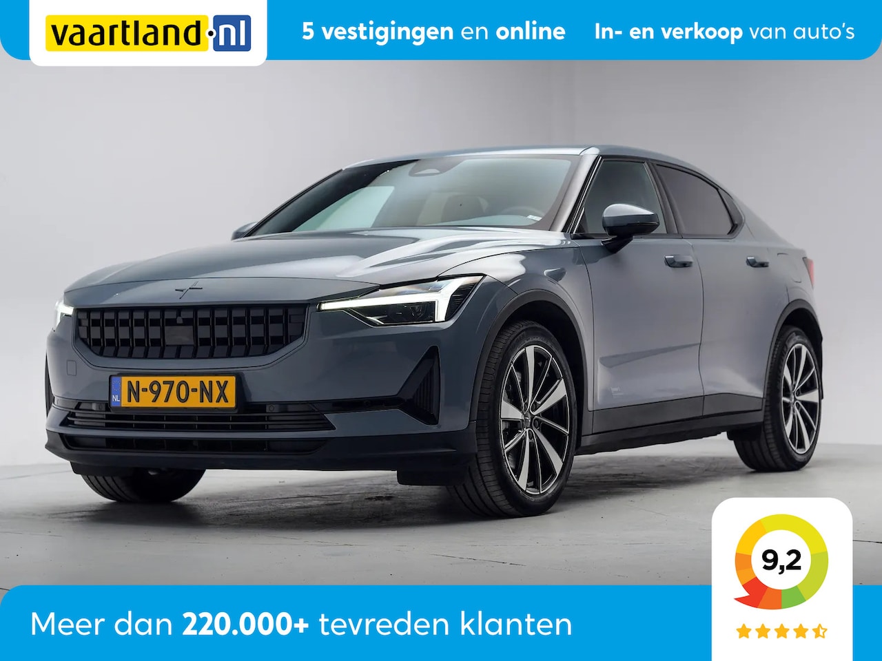 Polestar 2 - Long Range Single Motor 78kWh 3 fase [ LED Camera Stoelverwarming ] - AutoWereld.nl
