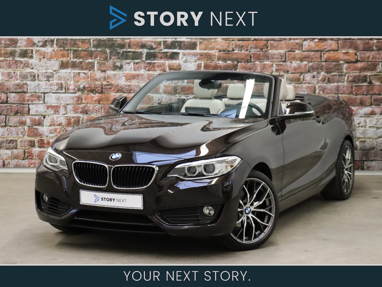 BMW 2-serie Cabrio - 218i High Executive Automaat / Navigatie Professional / Leder / Parkeersensoren / Xenon / - AutoWereld.nl
