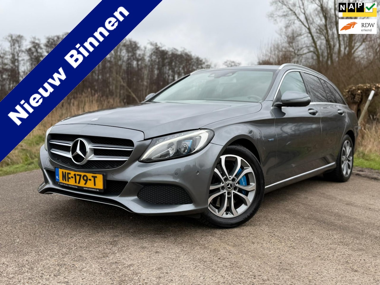 Mercedes-Benz C-klasse Estate - 350 e Lease Edition Plus 17inch Cruise Control Leder Clima Navi Stoelverwarming NAP - AutoWereld.nl