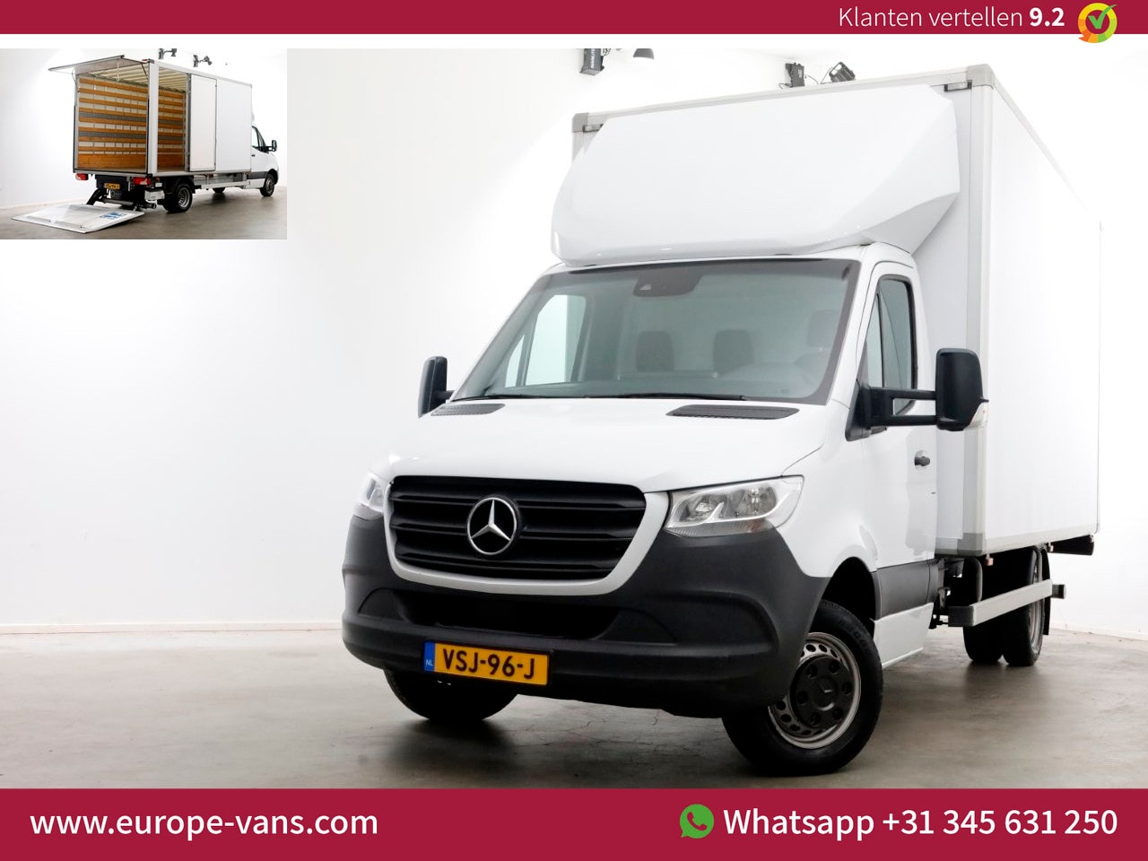 Mercedes-Benz Sprinter - 515 CDI 150pk 9G Automaat Bakwagen met laadklep en zijdeur B224/H224 11-2022 - AutoWereld.nl