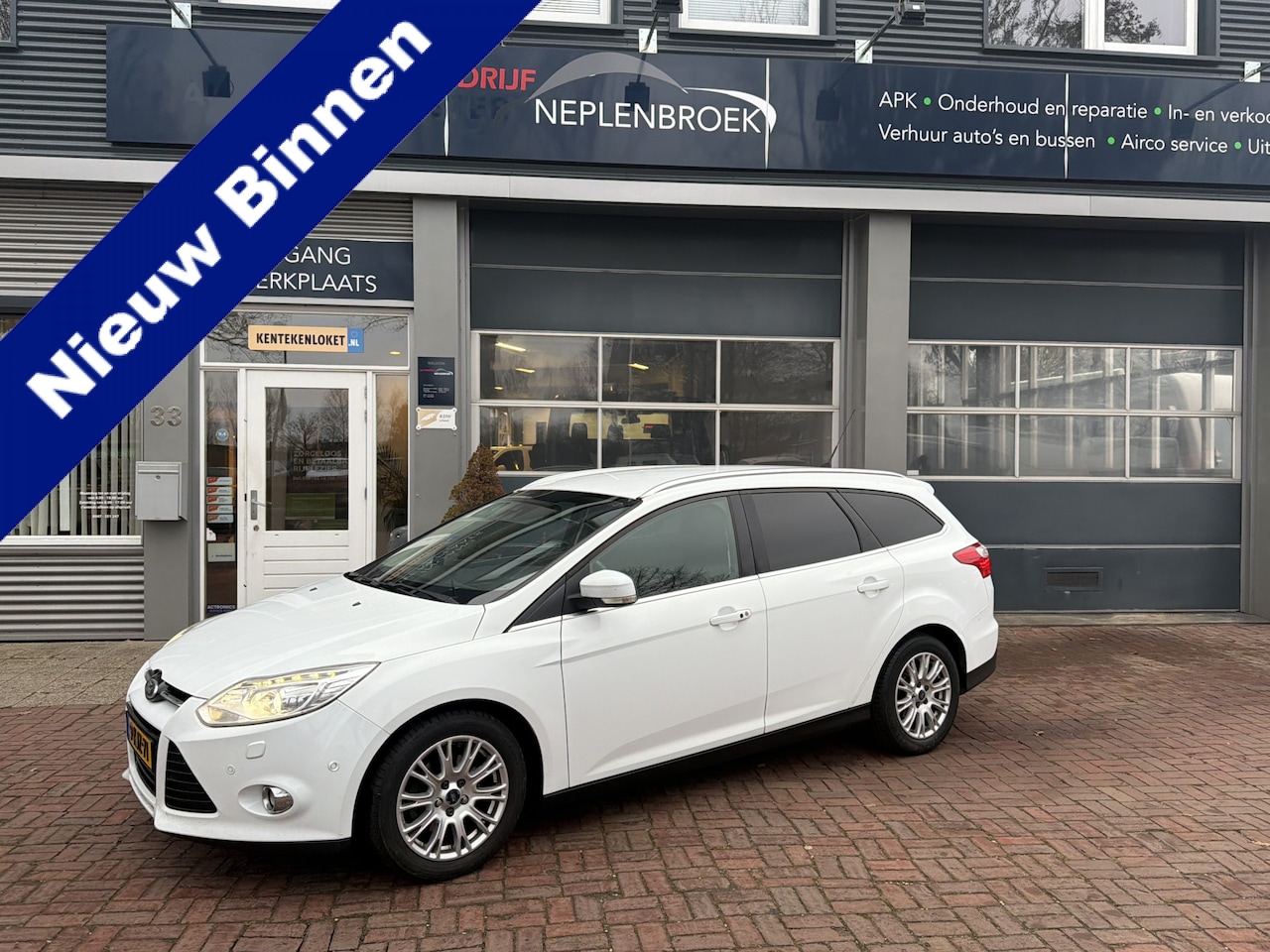 Ford Focus Wagon - 1.6 TDCI ECOnetic Lease Titanium bj 2013 leuk beginners auto - AutoWereld.nl