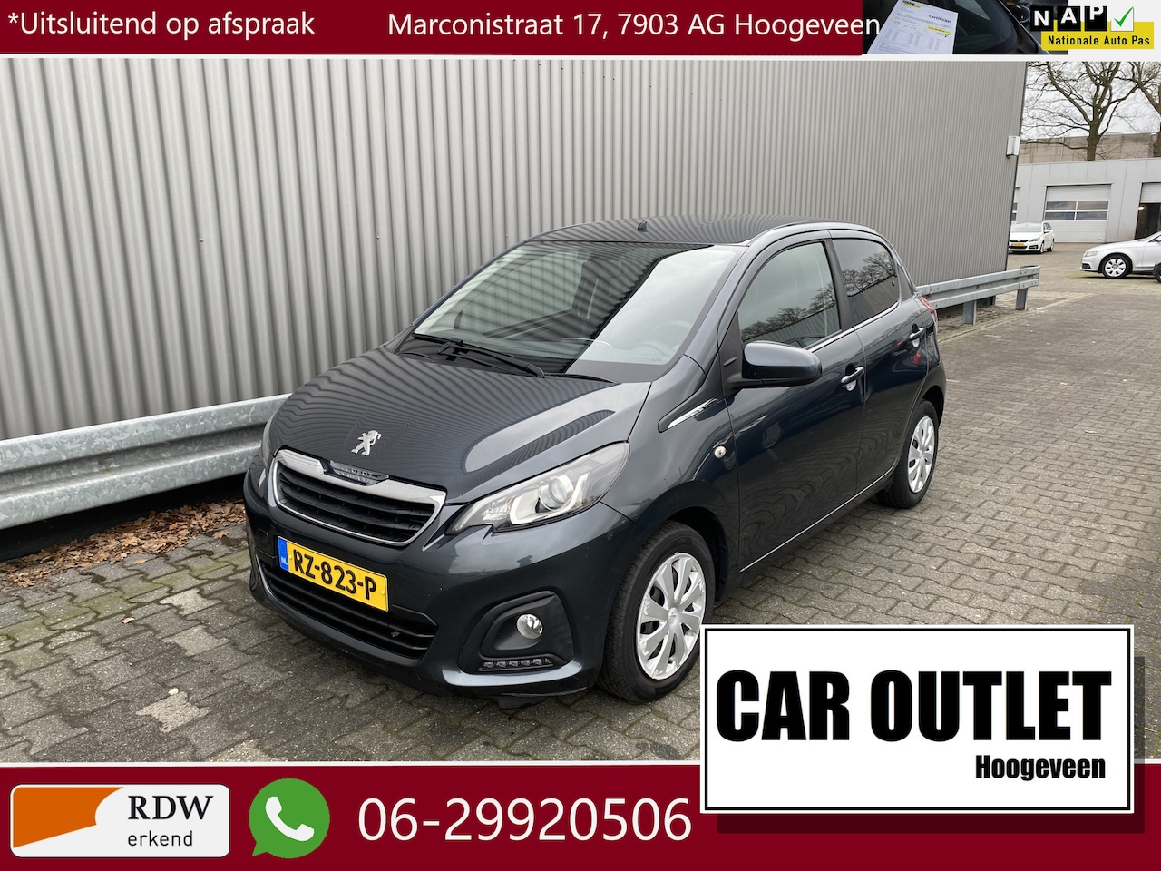 Peugeot 108 - 1.0 e-VTi Active 1.0 e-VTi Active 5-Drs, A/C, DAB+, Carplay, Cam. nw. APK – Inruil Mogelijk – - AutoWereld.nl