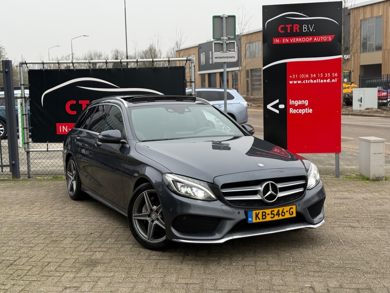 Mercedes-Benz C-klasse Estate - 220 CDI 170PK AMG-Line (bj 11-2015) AUT|PANO|XENON|18” LMV|LEER|VOL - AutoWereld.nl