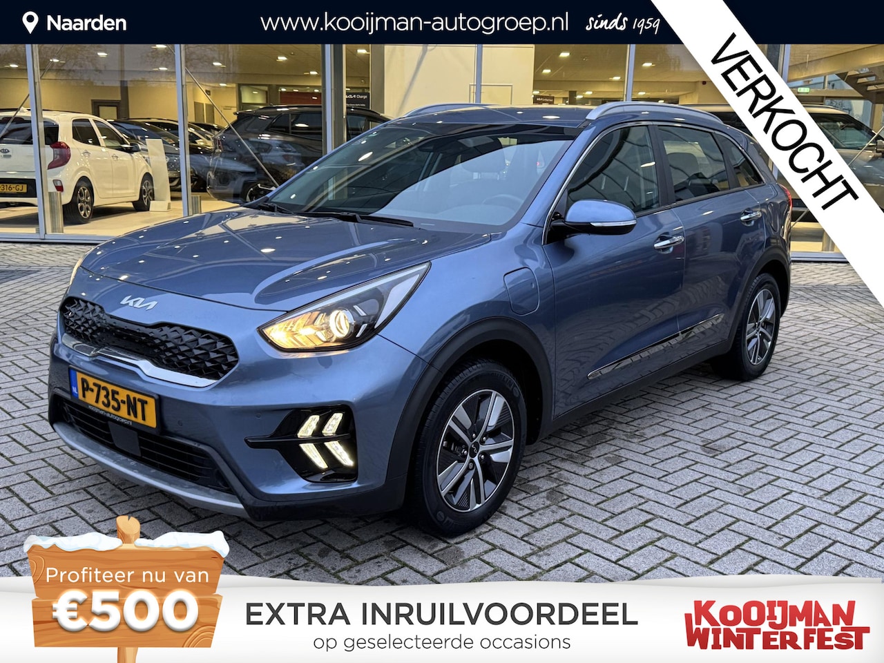 Kia Niro - 1.6 GDi PHEV DynamicLine Nieuw geleverd|Dealeronderhouden|1ste eigenaar|lm velgen|achterui - AutoWereld.nl