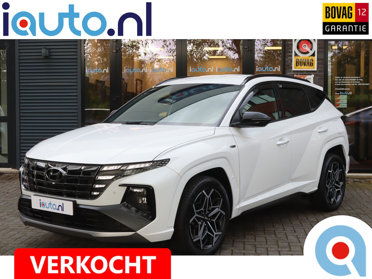 Hyundai Tucson - 1.6 T-GDI HEV N Line LED/Leder/360/Keyless/Virtual Cockpit/Elek. stoelen/19"/Trekhaak afn. - AutoWereld.nl
