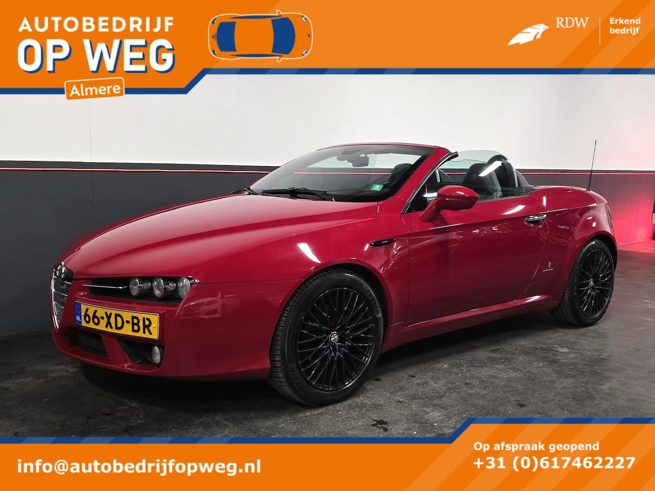 Alfa Romeo Spider - 2.2 JTS Exclusive Leder Clima Cruise NAP - AutoWereld.nl