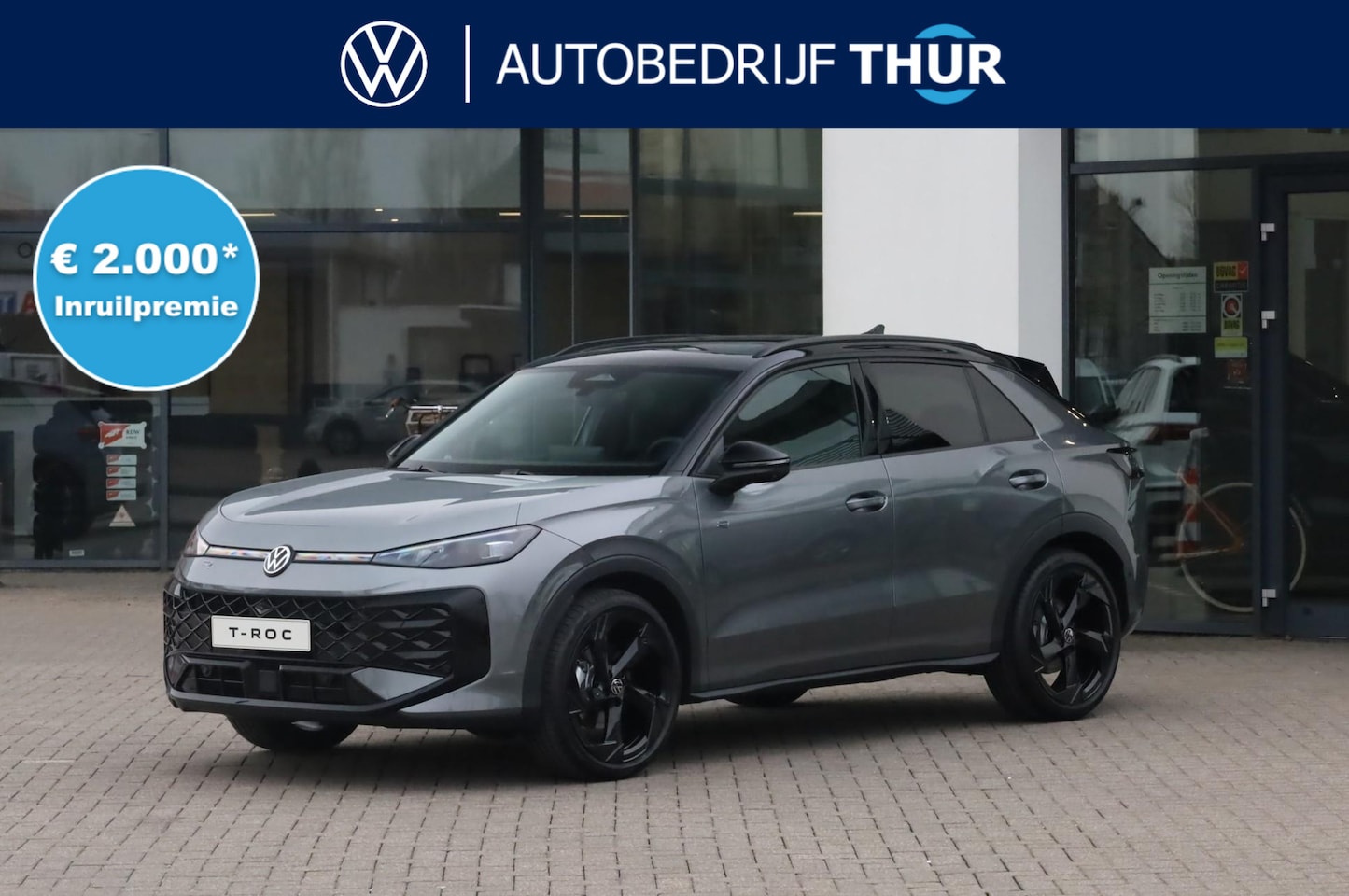 Volkswagen T-Roc - 1.5 eTsi R-Line First Edition 150PK / 110kW LED Matrix IQ.Light, panoramisch schuif- kante - AutoWereld.nl