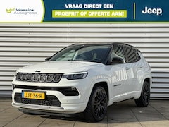 Jeep Compass - 1.3T 4XE 240pk E-AWD Automaat S Unieke km stand | Navigatie | Camera | Leder | Stoel/Stuur