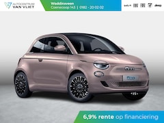 Fiat 500e - Cabrio La Prima 42 kWh | 17% Bijtelling | Clima | Cruise | Leder | 17" | Priv Glass | Wint
