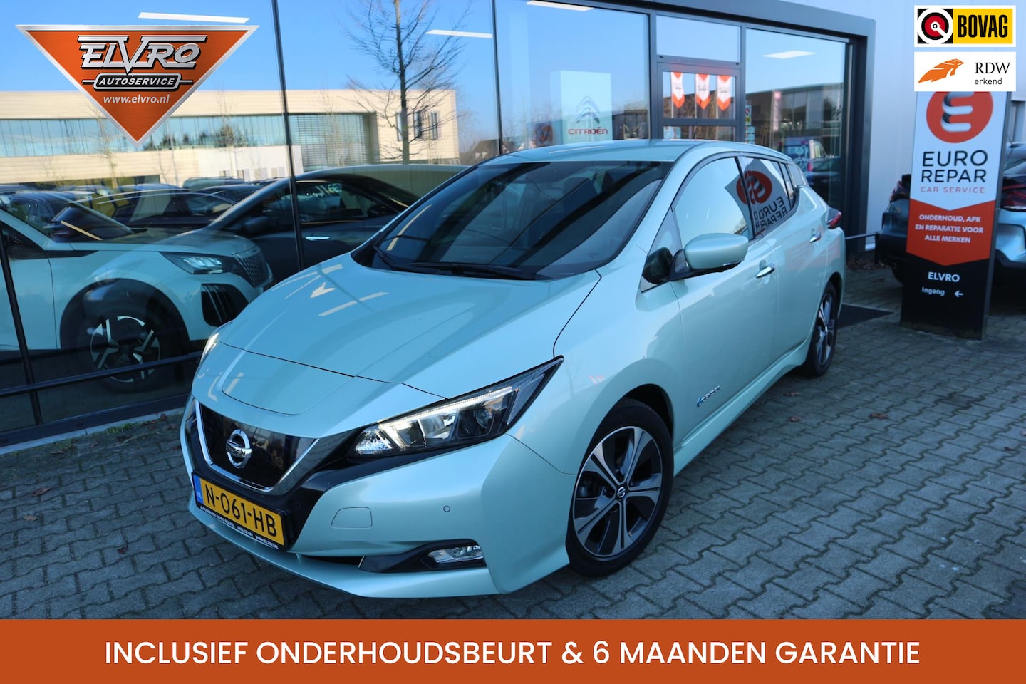 Nissan LEAF - Tekna 40 kWh NAVI CLIMA CRUISE 360CAMERA STOEL/STUURVERW RIJKLAARPRIJS!! - AutoWereld.nl