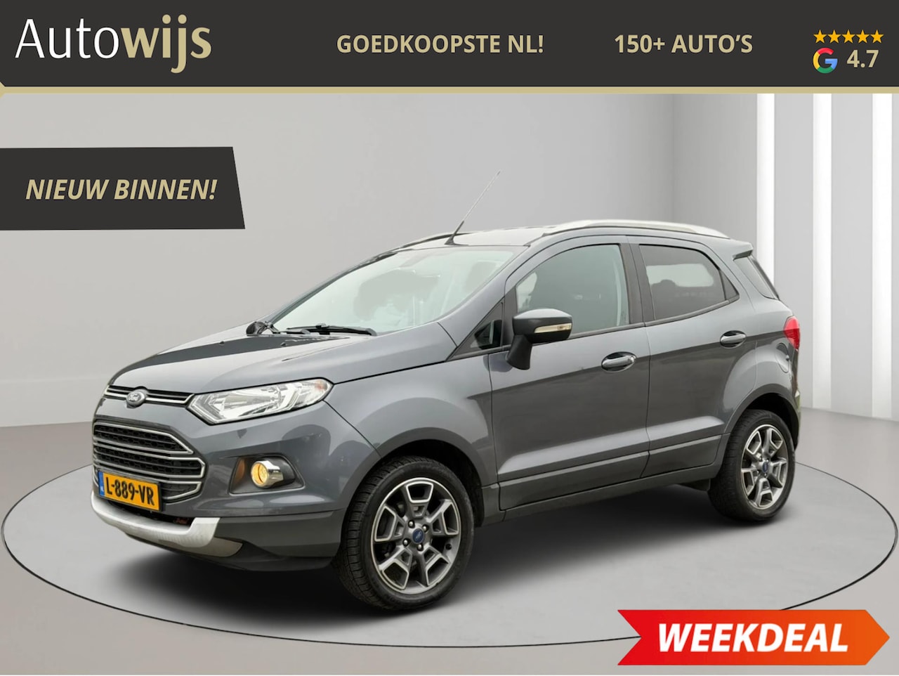 Ford EcoSport - 1.5 Ti-VCT Titanium|AUT|TREKHAAK|NAVI|GOED ONDERHOUDEN - AutoWereld.nl