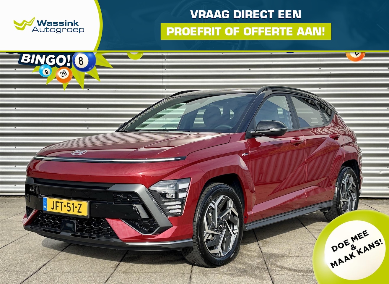 Hyundai Kona - 1.6 GDI HEV 141pk DCT Automaat N-Line Two-Tone | 18 Inch | Navigatie | Camera - AutoWereld.nl