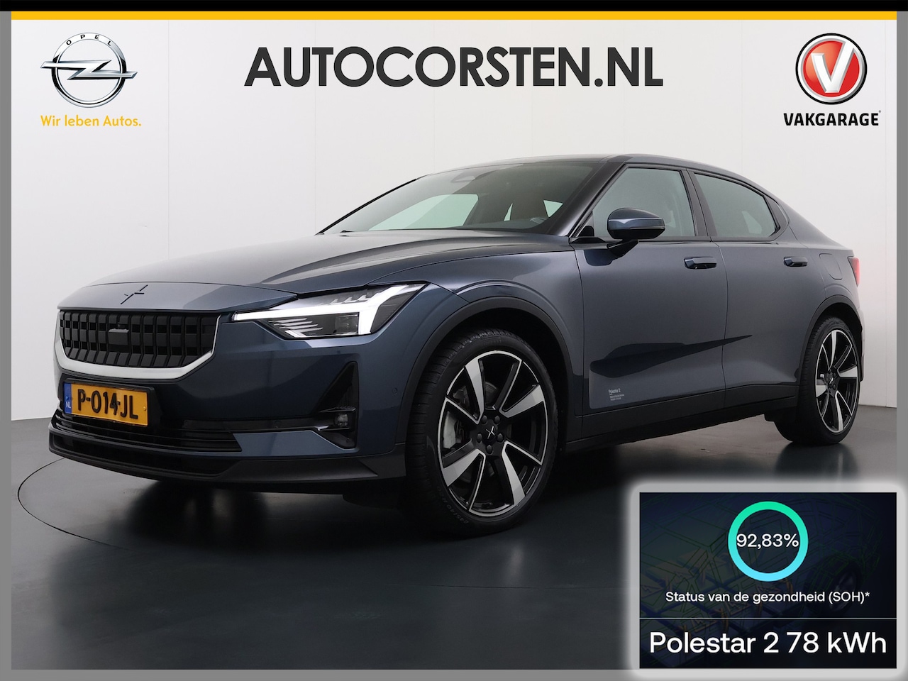 Polestar 2 - Long Range 78kWh SOH 92% Leer Panoramadak Adap.Cruise Trekhaak Harman/Kardon®-Audio Memory - AutoWereld.nl
