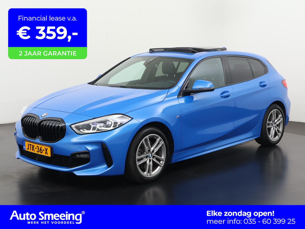 BMW 1-serie - 118i M Sport Shadow Line | Leder | Panoramadak | Zondag Open! - AutoWereld.nl